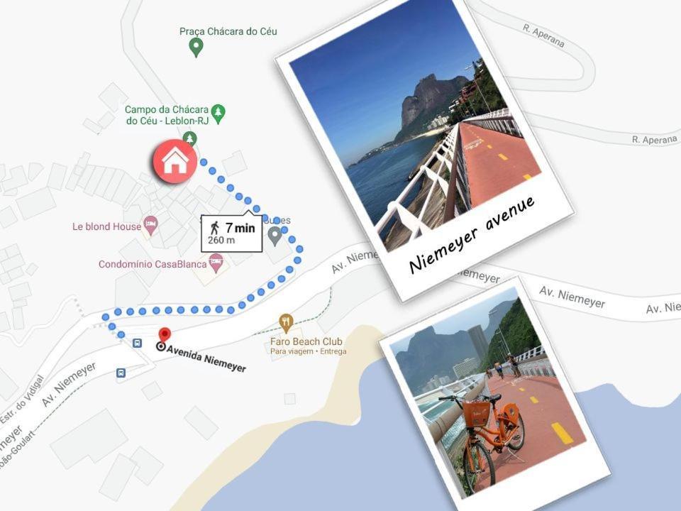 Casa Com Vista O Mar E Cercada Por Natureza No Vidigal Casa de férias *