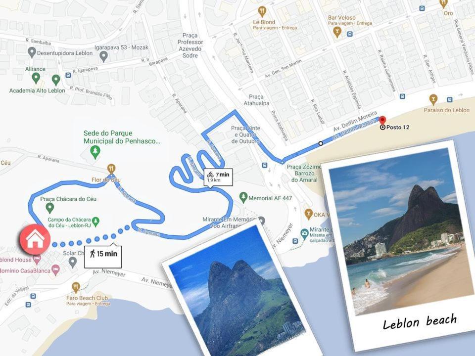 Casa Com Vista O Mar E Cercada Por Natureza No Vidigal Casa de férias